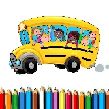 School Bus Coloring Book